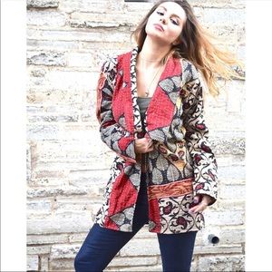 One-of-a-kind reversible Cotton Kantha jacket